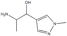 2-amino-1-(1-methyl-1H-pyrazol-4-yl)propan-1-ol Struktur