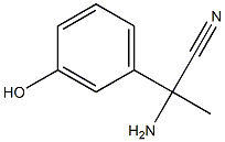 2-amino-2-(3-hydroxyphenyl)propanenitrile Struktur