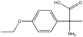 2-amino-2-(4-ethoxyphenyl)propanoic acid Struktur