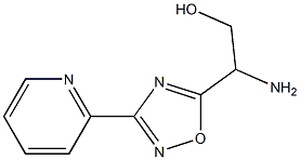 2-amino-2-[3-(pyridin-2-yl)-1,2,4-oxadiazol-5-yl]ethan-1-ol Struktur