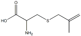 2-amino-3-[(2-methylprop-2-enyl)thio]propanoic acid Struktur