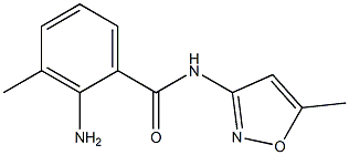 2-amino-3-methyl-N-(5-methylisoxazol-3-yl)benzamide Struktur