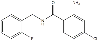 2-amino-4-chloro-N-(2-fluorobenzyl)benzamide Struktur