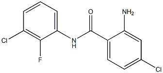 2-amino-4-chloro-N-(3-chloro-2-fluorophenyl)benzamide Struktur