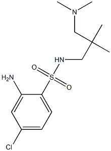 2-amino-4-chloro-N-{2-[(dimethylamino)methyl]-2-methylpropyl}benzene-1-sulfonamide Struktur