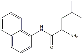 2-amino-4-methyl-N-1-naphthylpentanamide Struktur