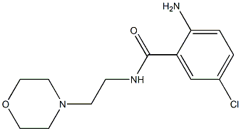 2-amino-5-chloro-N-(2-morpholin-4-ylethyl)benzamide Struktur