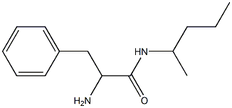 2-amino-N-(1-methylbutyl)-3-phenylpropanamide Struktur