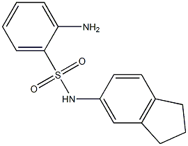 2-amino-N-(2,3-dihydro-1H-inden-5-yl)benzene-1-sulfonamide Struktur