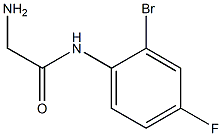 2-amino-N-(2-bromo-4-fluorophenyl)acetamide Struktur