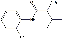 2-amino-N-(2-bromophenyl)-3-methylbutanamide Struktur