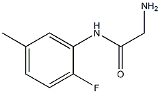 2-amino-N-(2-fluoro-5-methylphenyl)acetamide Struktur