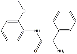 2-amino-N-(2-methoxyphenyl)-2-phenylacetamide Struktur