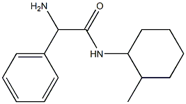 2-amino-N-(2-methylcyclohexyl)-2-phenylacetamide Struktur