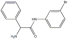 2-amino-N-(3-bromophenyl)-2-phenylacetamide Struktur