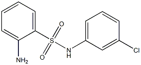 2-amino-N-(3-chlorophenyl)benzenesulfonamide Struktur