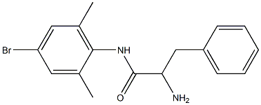 2-amino-N-(4-bromo-2,6-dimethylphenyl)-3-phenylpropanamide Struktur