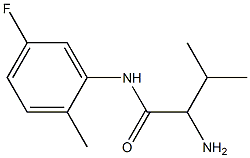 2-amino-N-(5-fluoro-2-methylphenyl)-3-methylbutanamide Struktur