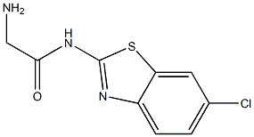 2-amino-N-(6-chloro-1,3-benzothiazol-2-yl)acetamide Struktur