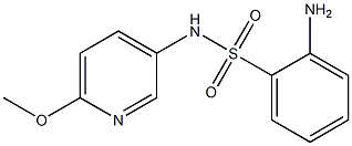 2-amino-N-(6-methoxypyridin-3-yl)benzenesulfonamide Struktur