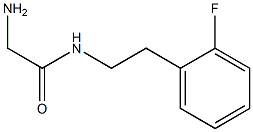 2-amino-N-[2-(2-fluorophenyl)ethyl]acetamide Struktur