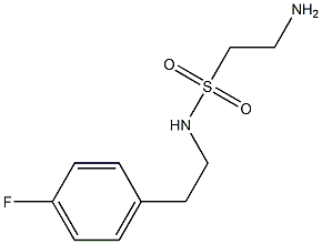 2-amino-N-[2-(4-fluorophenyl)ethyl]ethane-1-sulfonamide Struktur