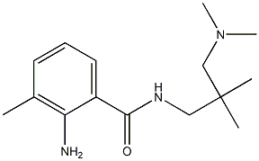 2-amino-N-{2-[(dimethylamino)methyl]-2-methylpropyl}-3-methylbenzamide Struktur