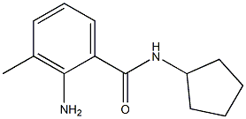 2-amino-N-cyclopentyl-3-methylbenzamide Struktur