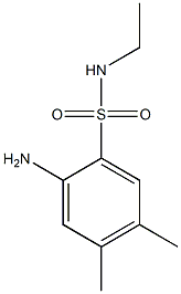 2-amino-N-ethyl-4,5-dimethylbenzene-1-sulfonamide Struktur