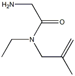 2-amino-N-ethyl-N-(2-methylprop-2-enyl)acetamide Struktur