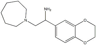 2-azepan-1-yl-1-(2,3-dihydro-1,4-benzodioxin-6-yl)ethanamine Struktur