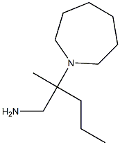 2-azepan-1-yl-2-methylpentan-1-amine Struktur