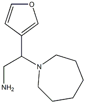 2-azepan-1-yl-2-tetrahydrofuran-3-ylethanamine Struktur