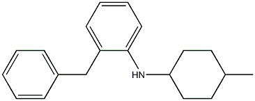 2-benzyl-N-(4-methylcyclohexyl)aniline Struktur