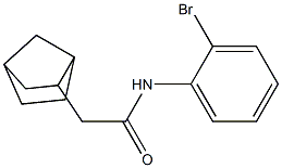 2-bicyclo[2.2.1]hept-2-yl-N-(2-bromophenyl)acetamide Struktur