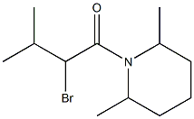 2-bromo-1-(2,6-dimethylpiperidin-1-yl)-3-methylbutan-1-one Struktur