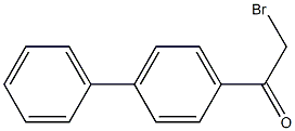 2-bromo-1-(4-phenylphenyl)ethan-1-one Struktur