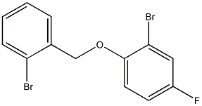 2-bromo-1-[(2-bromophenyl)methoxy]-4-fluorobenzene Struktur