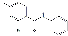 2-bromo-4-fluoro-N-(2-methylphenyl)benzamide Struktur