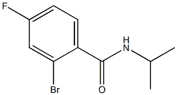 2-bromo-4-fluoro-N-isopropylbenzamide Struktur