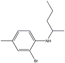 2-bromo-4-methyl-N-(pentan-2-yl)aniline Struktur