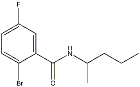 2-bromo-5-fluoro-N-(1-methylbutyl)benzamide Struktur