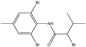 2-bromo-N-(2,6-dibromo-4-methylphenyl)-3-methylbutanamide Struktur