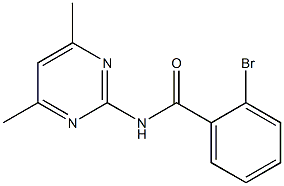 2-bromo-N-(4,6-dimethylpyrimidin-2-yl)benzamide Struktur