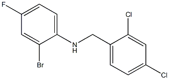 2-bromo-N-[(2,4-dichlorophenyl)methyl]-4-fluoroaniline Struktur