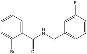 2-bromo-N-[(3-fluorophenyl)methyl]benzamide Struktur