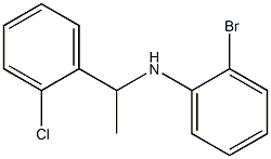 2-bromo-N-[1-(2-chlorophenyl)ethyl]aniline Struktur