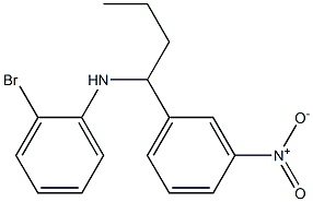 2-bromo-N-[1-(3-nitrophenyl)butyl]aniline Struktur