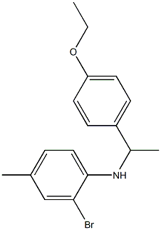 2-bromo-N-[1-(4-ethoxyphenyl)ethyl]-4-methylaniline Struktur