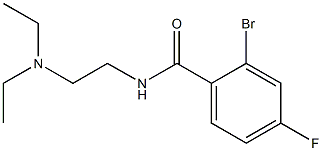 2-bromo-N-[2-(diethylamino)ethyl]-4-fluorobenzamide Struktur